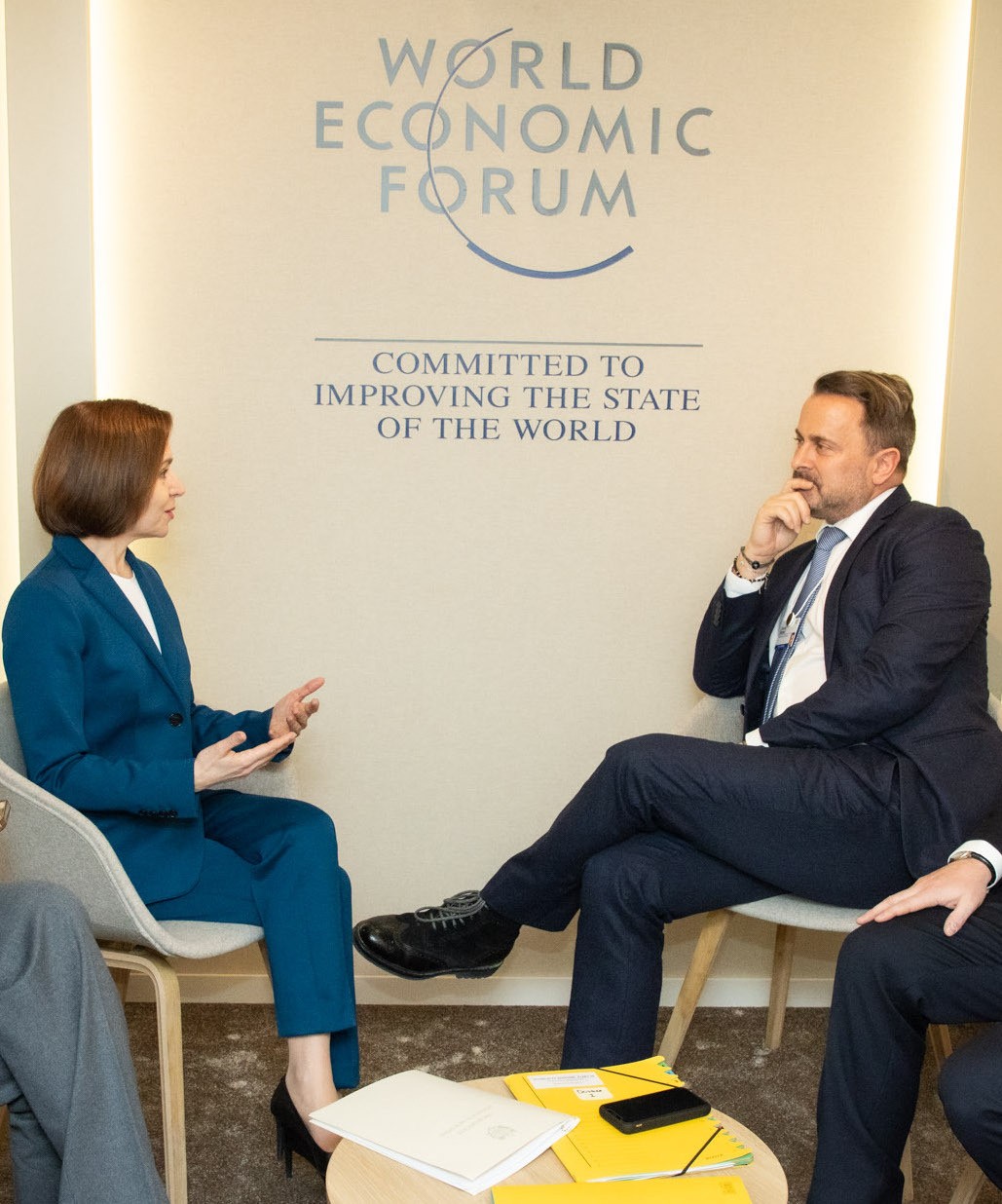 Maia Sandu și-a început vizita la Forumul Economic Mondial din Davos